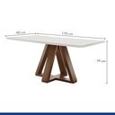Ver imagem 7 de Conjunto Mesa Tampo Smart Plus Vidro Kyra 170CMX90CM 6 Cadeiras Canela