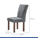 Ver mais imagens de Conjunto Mesa Tampo Smart Plus Vidro Kyra 170CMX90CM 6 Cadeiras Canela