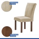 Ver imagem 6 de Conjunto Mesa Tampo Smart Plus Vidro Kyra 170CMX90CM 6 Cadeiras Canela