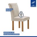 Ver imagem 5 de Conjunto Mesa Tampo Smart Plus Vidro Kyra 170CMX90CM 6 Cadeiras Canela