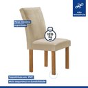 Ver imagem 5 de Conjunto Mesa Tampo Smart Plus Vidro Kyra 170CMX90CM 6 Cadeiras Canela