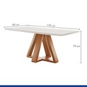 Ver imagem 7 de Conjunto Mesa Tampo Smart Plus Vidro Kyra 170CMX90CM 6 Cadeiras Canela