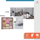 Ver imagem 6 de Guarda Roupa Dobrável Organizador Armário para Organizar Roupas - Bege