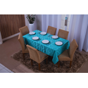 Ver imagem 1 de toalha de mesa retangular 6 lugares jacquard 1,35x2,00:tiffany