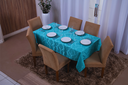 Ver imagem 1 de toalha de mesa retangular 6 lugares jacquard 1,35x2,00:tiffany