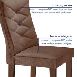 Conjunto Mesa com Vidro e 8 Cadeiras 200cmx90cm Barcelona Yescasa - 6