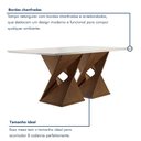 Ver imagem 5 de Conjunto Mesa com Vidro e 8 Cadeiras 200CMX90CM Barcelona Yescasa