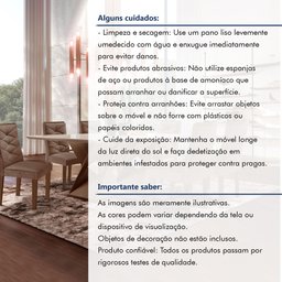 Conjunto Mesa com Vidro e 8 Cadeiras 200cmx90cm Barcelona Yescasa - 12