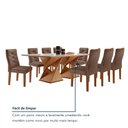 Ver mais imagens de Conjunto Mesa com Vidro e 8 Cadeiras 200cmx90cm Barcelona Yescasa
