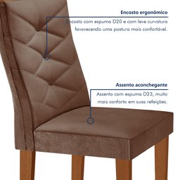 Conjunto Mesa com Vidro e 8 Cadeiras 200cmx90cm Barcelona Yescasa - 6