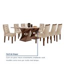 Ver mais imagens de Conjunto Mesa com Vidro e 8 Cadeiras 200CMX90CM Barcelona Yescasa
