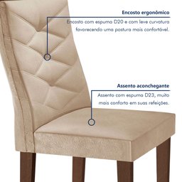 Conjunto Mesa com Vidro e 8 Cadeiras 200cmx90cm Barcelona Yescasa - 6