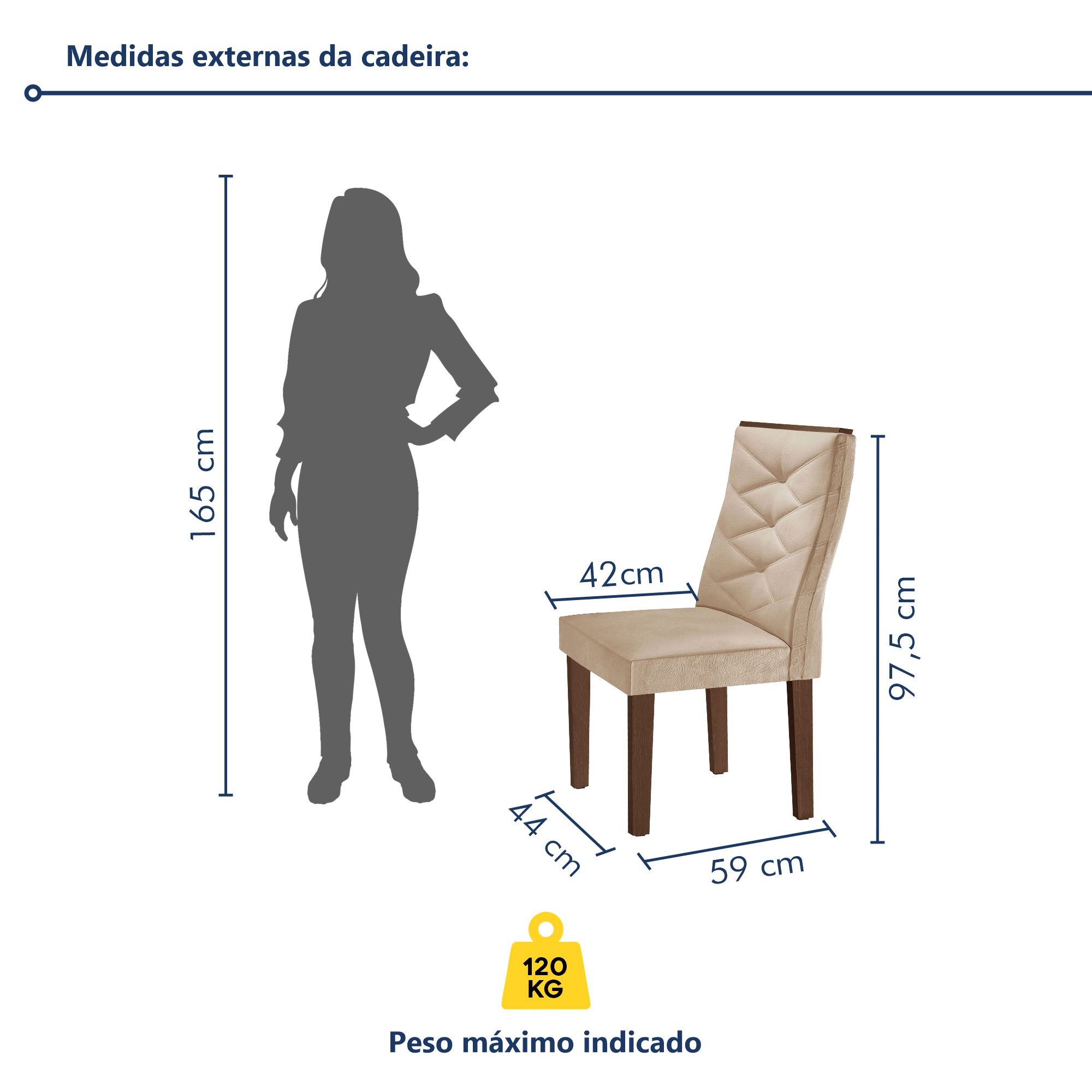 Conjunto Mesa com Vidro e 8 Cadeiras 200cmx90cm Barcelona Yescasa - 10