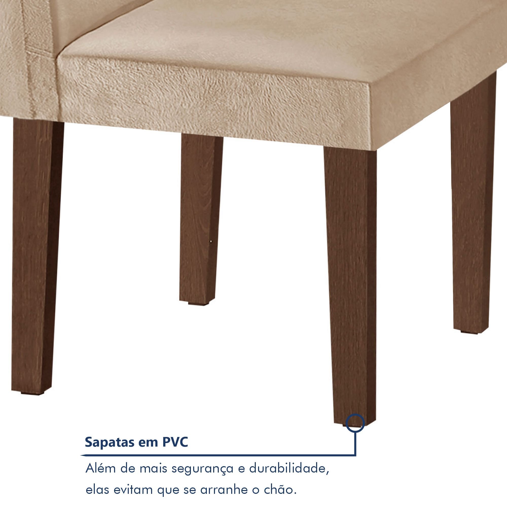 Conjunto Mesa com Vidro e 8 Cadeiras 200cmx90cm Barcelona Yescasa - 7