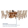 Conjunto Mesa com Vidro e 8 Cadeiras 200cmx90cm Barcelona Yescasa - 8