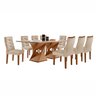 Conjunto Mesa com Vidro e 8 Cadeiras 200cmx90cm Barcelona Yescasa - 14