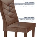 Ver imagem 6 de Conjunto Mesa com Vidro e 6 Cadeiras 170CMX90CM Barcelona Yescasa