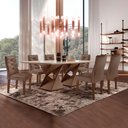 Ver imagem 1 de Conjunto Mesa com Vidro e 6 Cadeiras 170CMX90CM Barcelona Yescasa