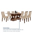 Ver mais imagens de Conjunto Mesa com Vidro e 6 Cadeiras 170CMX90CM Barcelona Yescasa