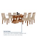 Ver mais imagens de Conjunto Mesa com Vidro e 6 Cadeiras 170CMX90CM Barcelona Yescasa