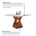 Ver imagem 3 de Conjunto Mesa Quadrada com Vidro e 4 Cadeiras 100cmx100cm Barcelona Yescasa