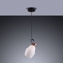 Ver imagem 2 de Lustre Pendente Para Sala Cozinha Balcão Vittra Uno 1 Lâmpada E27 Bivolt Branco 110V/220V