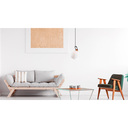 Ver imagem 3 de Lustre Pendente Para Sala Cozinha Balcão Vittra Uno 1 Lâmpada E27 Bivolt Branco 110V/220V