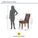 Ver imagem 4 de Conjunto Mesa Redonda com Vidro e 6 Cadeiras Tampo 120CMX120CM Barcelona Yescasa