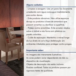 Conjunto Mesa Redonda com Vidro e 6 Cadeiras Tampo 120cmx120cm Barcelona Yescasa - 13