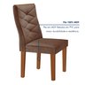 Conjunto Mesa Redonda com Vidro e 6 Cadeiras Tampo 120cmx120cm Barcelona Yescasa - 5