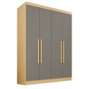 Ver imagem 2 de Guarda-roupa Casal 4 Portas 2 Gavetas França Espresso Móveis