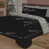 Jogo de Cama Casal com Edredom Lençol Fronha Função Cobre Leito e Cobertor - 4