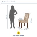 Ver imagem 4 de Conjunto Mesa Redonda com Vidro e 6 Cadeiras Tampo 120CMX120CM Barcelona Yescasa
