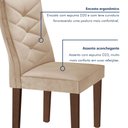 Ver imagem 7 de Conjunto Mesa Redonda com Vidro e 6 Cadeiras Tampo 120cmx120cm Barcelona Yescasa