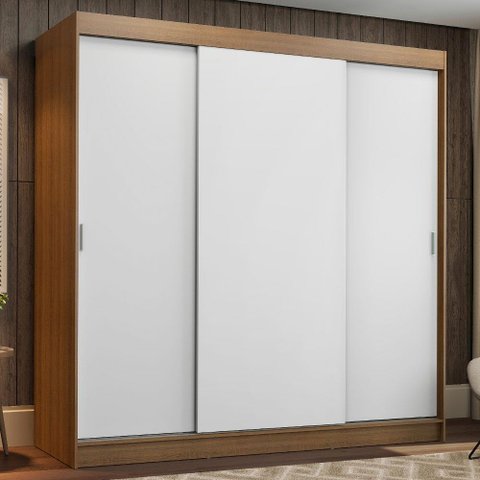 Guarda-roupa Casal Madesa Reno 3 Portas de Correr