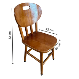 Conjunto de Mesa Jantar Madeira 80x80 Fast Food Preto com 4 Cadeiras Marrom - 8