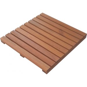Deck de Madeira Modular 50x50cm com Pintura Neonx 50x50 Cm com Pintura Osmocolor Canela Semi Tran