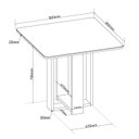 Ver imagem 3 de Conjunto Sala de Jantar 4 Lugares Estela Tampo de Vidro Mel e Bege