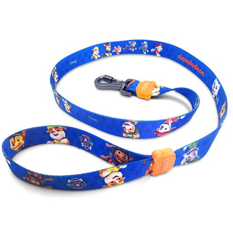 Guia de passeio para cães PAW PATROL Patrulha Canina Chalesco Azul - P