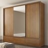 Guarda Roupa Casal 3 Portas com Espelho e 7 Gavetas Lounge Amêndola Touch - 10