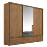 Guarda Roupa Casal 3 Portas com Espelho e 7 Gavetas Lounge Amêndola Touch - 1