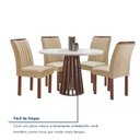 Ver mais imagens de Conjunto Mesa Tampo Redondo Plus Vidro Kansas 100cm 4 Cadeiras Arizona