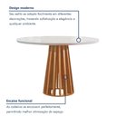 Ver imagem 4 de Conjunto Mesa Tampo Redondo Plus Vidro Kansas 100cm 4 Cadeiras Arizona