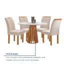 Ver mais imagens de Conjunto Mesa Tampo Redondo Plus Vidro Kansas 100cm 4 Cadeiras Arizona