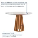Ver imagem 5 de Conjunto Mesa Tampo Redondo Plus Vidro Kansas 100cm 4 Cadeiras Arizona