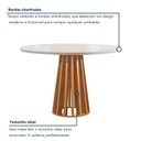 Ver imagem 7 de Conjunto Mesa Tampo Redondo Plus Vidro Kansas 100cm 4 Cadeiras Arizona