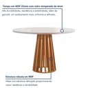 Ver imagem 3 de Conjunto Mesa Tampo Redondo Plus Vidro Kansas 100cm 4 Cadeiras Arizona