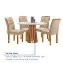 Ver mais imagens de Conjunto Mesa Tampo Redondo Plus Vidro Kansas 100cm 4 Cadeiras Arizona