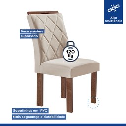 Conjunto Mesa Tampo Redondo Plus Vidro Kansas 100cm 4 Cadeiras Arthus - 5