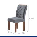 Ver mais imagens de Conjunto Mesa Tampo Redondo Plus Vidro Kansas 100cm 4 Cadeiras Arthus